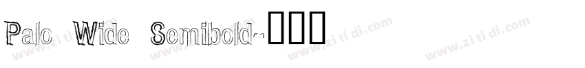 Palo Wide Semibold字体转换